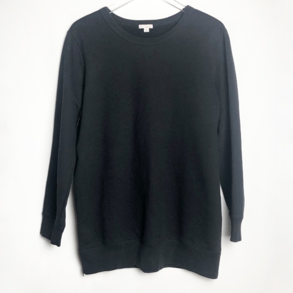 GAP Sweaters - GAP | Black Crewneck Sweater with Side Zipper  M